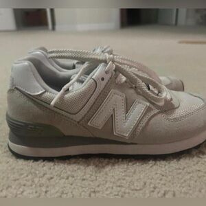 New Balance Gray and White Classic 574 Trainer’s